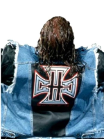 WWE Diesel Vintage Triple H Denim Jacket with Patches