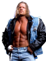 WWE Diesel Vintage Triple H Denim Jacket with Patches