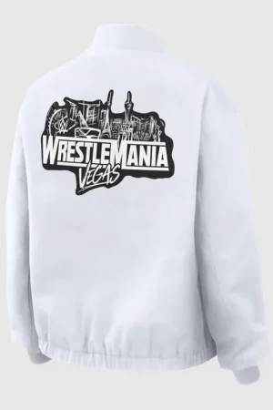 WrestleMania 42 Vegas White Bomber Jacket