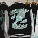 WNBA Off-white New York Liberty Varsity Jacket
