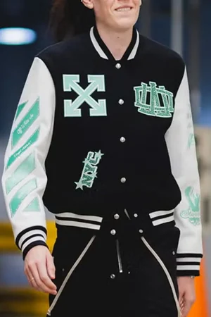 WNBA Off-white New York Liberty Varsity Jacket