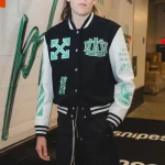 WNBA Off-white New York Liberty Varsity Jacket