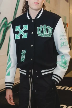 WNBA Off-white New York Liberty Varsity Jacket