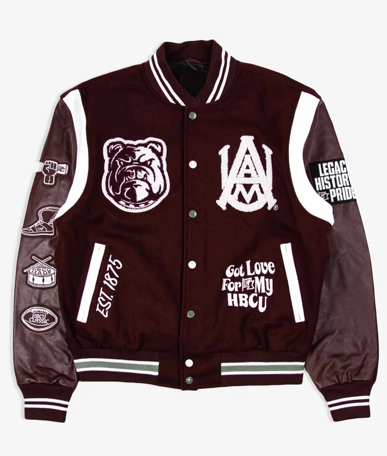Alabama A&M University Motto 3.0 Varsity Jacket 01 Alabama A&M University Motto 3.0 Varsity Jacket