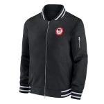 Black Team USA Full-Zip Bomber Jacket