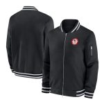 Black Team USA Full-Zip Bomber Jacket
