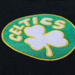 Boston Celtics Black Mechanic Cropped Full-Zip Jacket