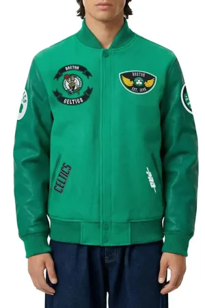 Boston Celtics Born For Sport Kelly Green Varsity Jacket