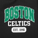 Boston Celtics City Arch Black and White Varsity Jacket