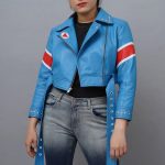 Cammy Street Fighter 6 Blue Leather Jacket