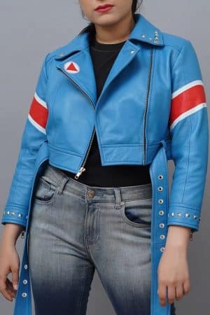 Cammy Street Fighter 6 Blue Leather Jacket
