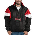 Chicago Bulls Blackout Breakaway Anorak Hooded Jacket