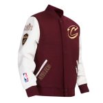 Cleveland Cavaliers Classic Wine/Black Varsity Jacket