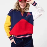 Colorblock Classic Atlanta Braves Quarter-Zip Sweatshirt