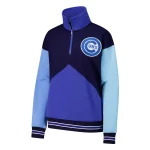 Colorblock Classic Chicago Cubs Quarter-Zip Sweatshirt