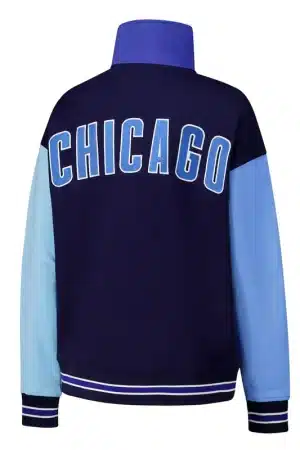 Colorblock Classic Chicago Cubs Quarter-Zip Sweatshirt