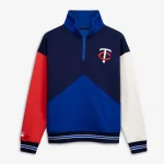 Colorblock Minnesota Twins Quarter-Zip Pullover Jacket