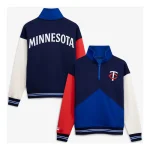Colorblock Minnesota Twins Quarter-Zip Pullover Jacket