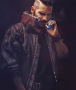 Cyberpunk 2077 Bomber Leather Jacket