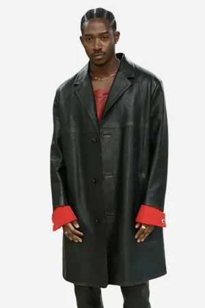 Damson Idris 2026 Met Gala Leather Coat