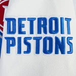 Detroit Pistons City Arch Royal and White Varsity Jacket