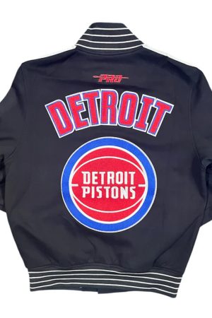 Detroit Pistons Logo Game Day Black Jacket