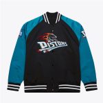 Detroit Pistons Vintage Logo Lightweight Satin Jacket
