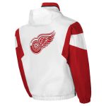 Detroit Red Wings White & Red Breakaway Anorak Hooded Jacket - Image 2