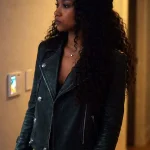 Genneya Walton Daredevil Born Again S02 Black Leather Jacket