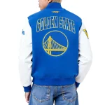 Golden State Warriors City Arch Royal and White Varsity Jacket