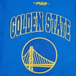 Golden State Warriors City Arch Royal and White Varsity Jacket