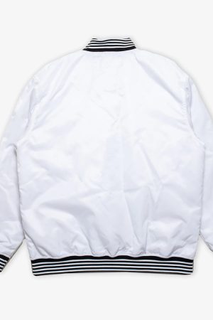 Golden State Warriors White Varsity Nylon Jacket