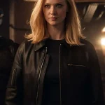 Obtain Karen Page's Born Again season 2 black leather jacket. Sleek, stylish, and perfect for cosplay, Viewers, and everyday wear.