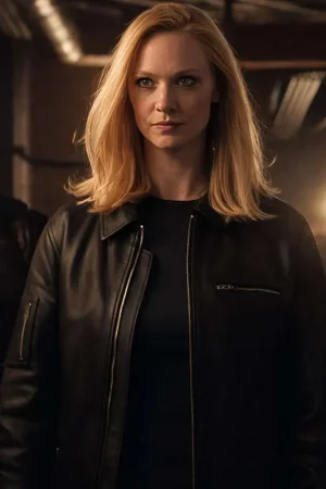 Obtain Karen Page's Born Again season 2 black leather jacket. Sleek, stylish, and perfect for cosplay, Viewers, and everyday wear.