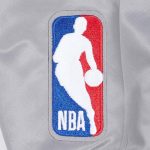 LA Clippers Classic Old English Rib Navy Satin Jacket