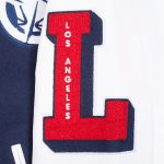 LA Clippers Classic Old English Rib Varsity Jacket