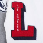 LA Clippers Classic Old English Rib Varsity Jacket