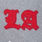 LA Clippers Classic Old English Rib Varsity Jacket