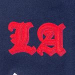 LA Clippers Classic Old English Rib Varsity Jacket