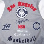 LA Clippers Classic Old English Rib Varsity Jacket