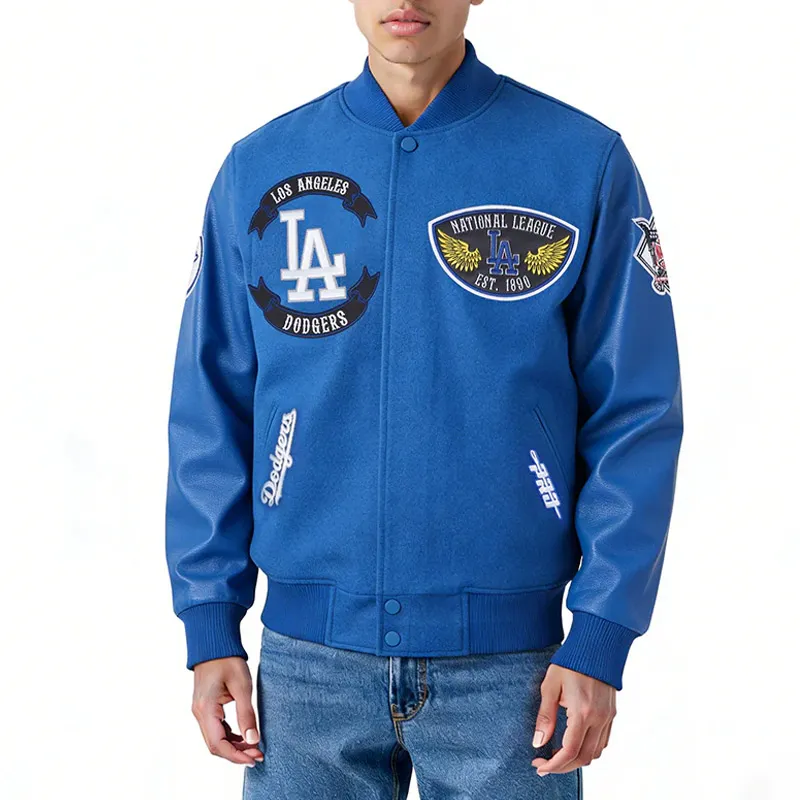 LA Dodgers Born For Sport Blue Varsity Jacket 01 LA Dodgers Born For Sport Blue Varsity Jacket