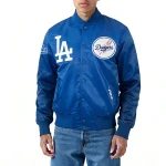 LA Dodgers City Arch Blue Satin Jacket