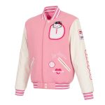 LA Dodgers Hello Kitty Pink Varsity Jacket