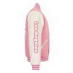 LA Dodgers Hello Kitty Pink Varsity Jacket