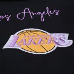 LA Lakers Black Mechanic Cropped Full-Zip Jacket