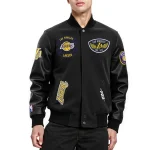 LA Lakers Born For Sport Black Varsity Jacket