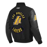 LA Lakers Born For Sport Black Varsity Jacket