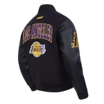 LA Lakers City Arch Black Varsity Jacket