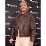Logan Paul Super Bowl LX Brown Leather Jacket
