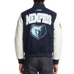 Memphis Grizzlies City Arch Navy and White Varsity Jacket